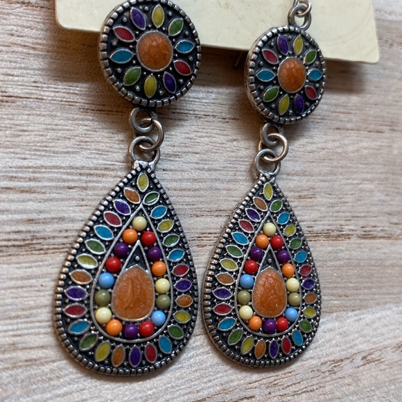 Boho Rainbow earrings NWT - Picture 9 of 10